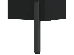 Aparador negro 69,5x32,5x180 cm madera de ingeniería