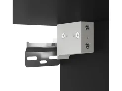 Aparador negro 69,5x32,5x180 cm madera de ingeniería