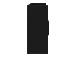 Aparador negro 105x30x70 cm Madera de ingeniería