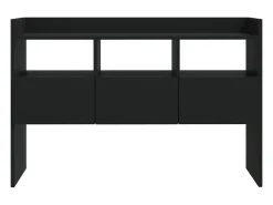 Aparador negro 105x30x70 cm Madera de ingeniería
