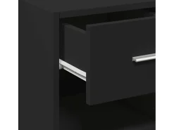 Aparador negro 30x42,5x93 cm madera contrachapada