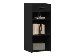 Aparador negro 40x42,5x93 cm madera contrachapada