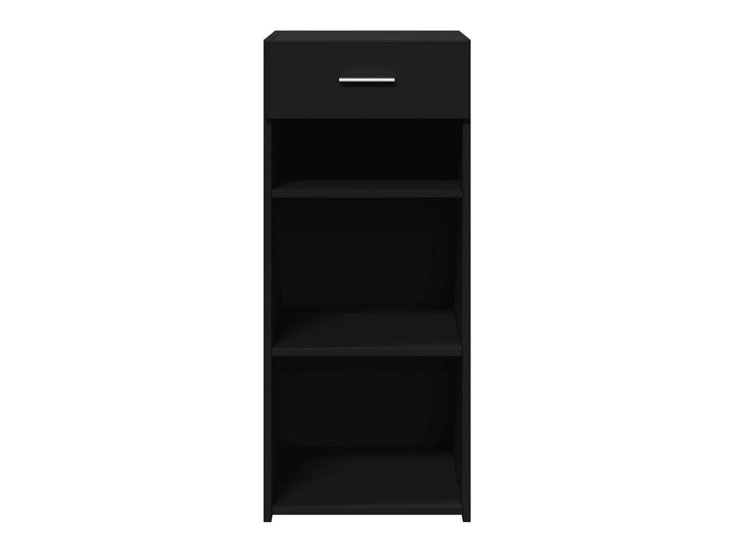 Aparador negro 40x42,5x93 cm madera contrachapada