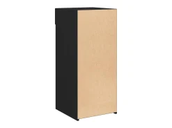 Aparador negro 40x42,5x93 cm madera contrachapada