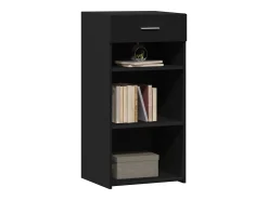 Aparador negro 45x42,5x93 cm madera contrachapada