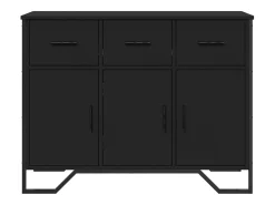 Aparador negro 97x32,5x74,5 cm madera de ingeniería
