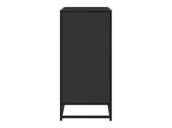 Aparador negro 68x35x76 cm madera contrachapada y metal