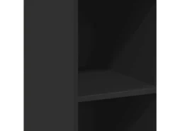Aparador negro 40x41x124 cm madera contrachapada