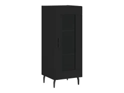 Aparador negro 34,5x34x90 cm Madera de ingeniería