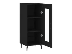 Aparador negro 34,5x34x90 cm Madera de ingeniería