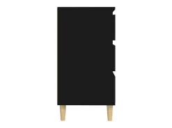 Aparador negro 60x35x70 cm Madera de ingeniería