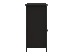 Aparador negro 100x35x75 cm madera de ingeniería
