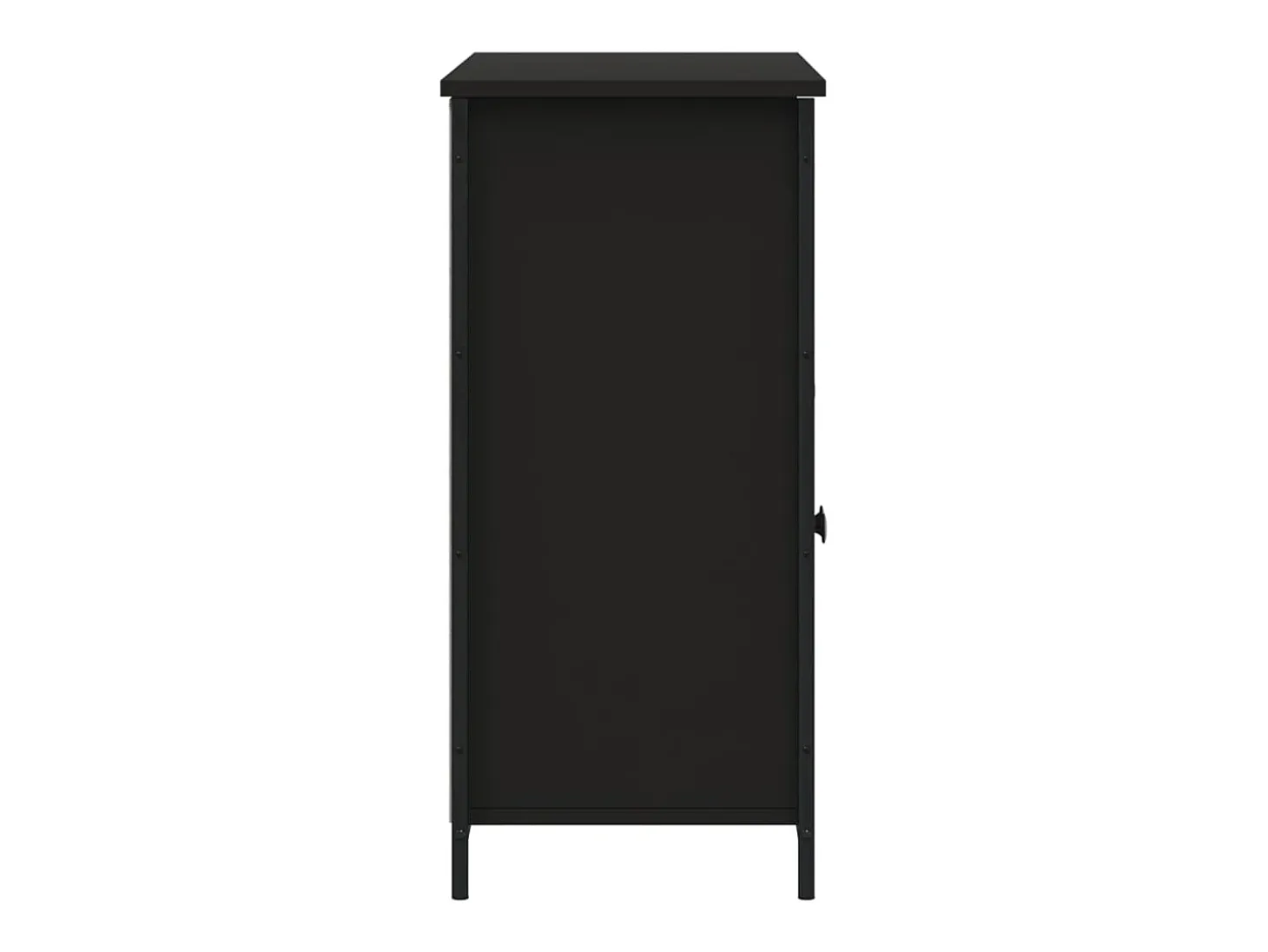 Aparador negro 100x35x75 cm madera de ingeniería