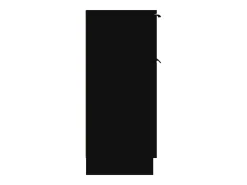 Aparador negro 30x30x70 cm madera contrachapada