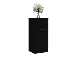 Aparador negro 30x30x70 cm madera contrachapada