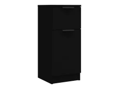 Aparador negro 30x30x70 cm madera contrachapada