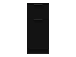 Aparador negro 30x30x70 cm madera contrachapada