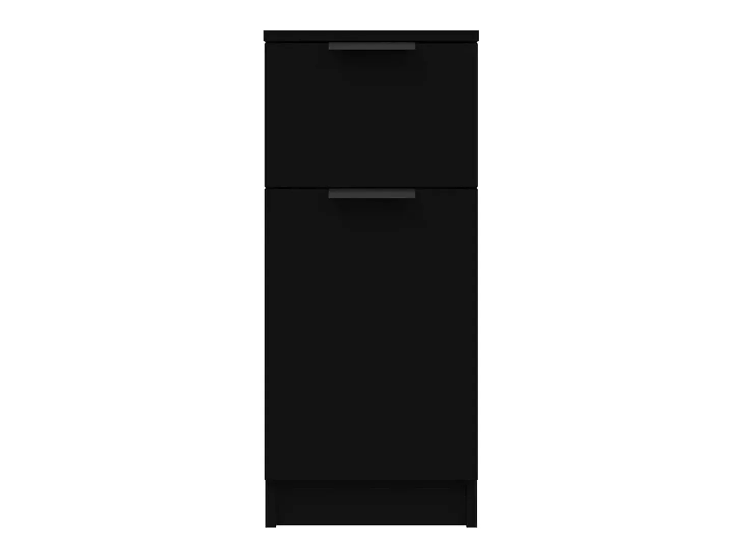 Aparador negro 30x30x70 cm madera contrachapada