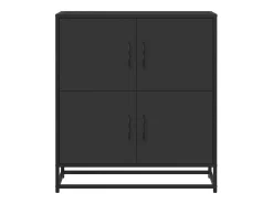 Aparador negro 68x35x76 cm madera contrachapada