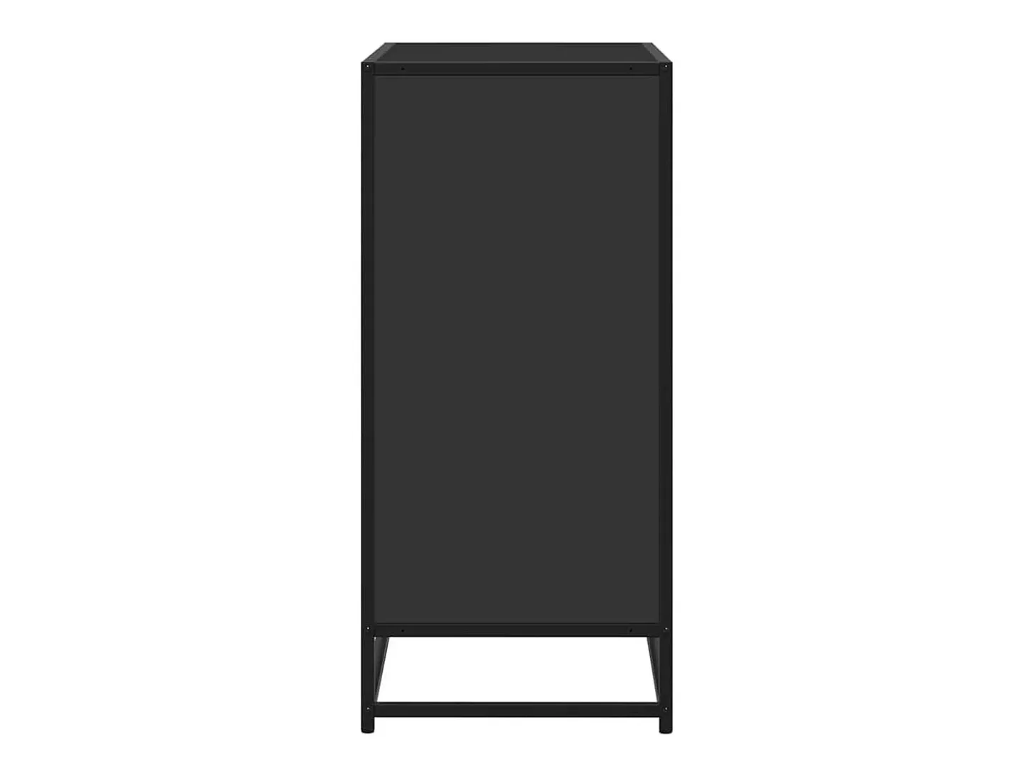 Aparador negro 68x35x76 cm madera contrachapada