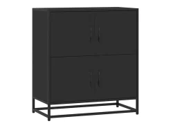 Aparador negro 68x35x76 cm madera contrachapada