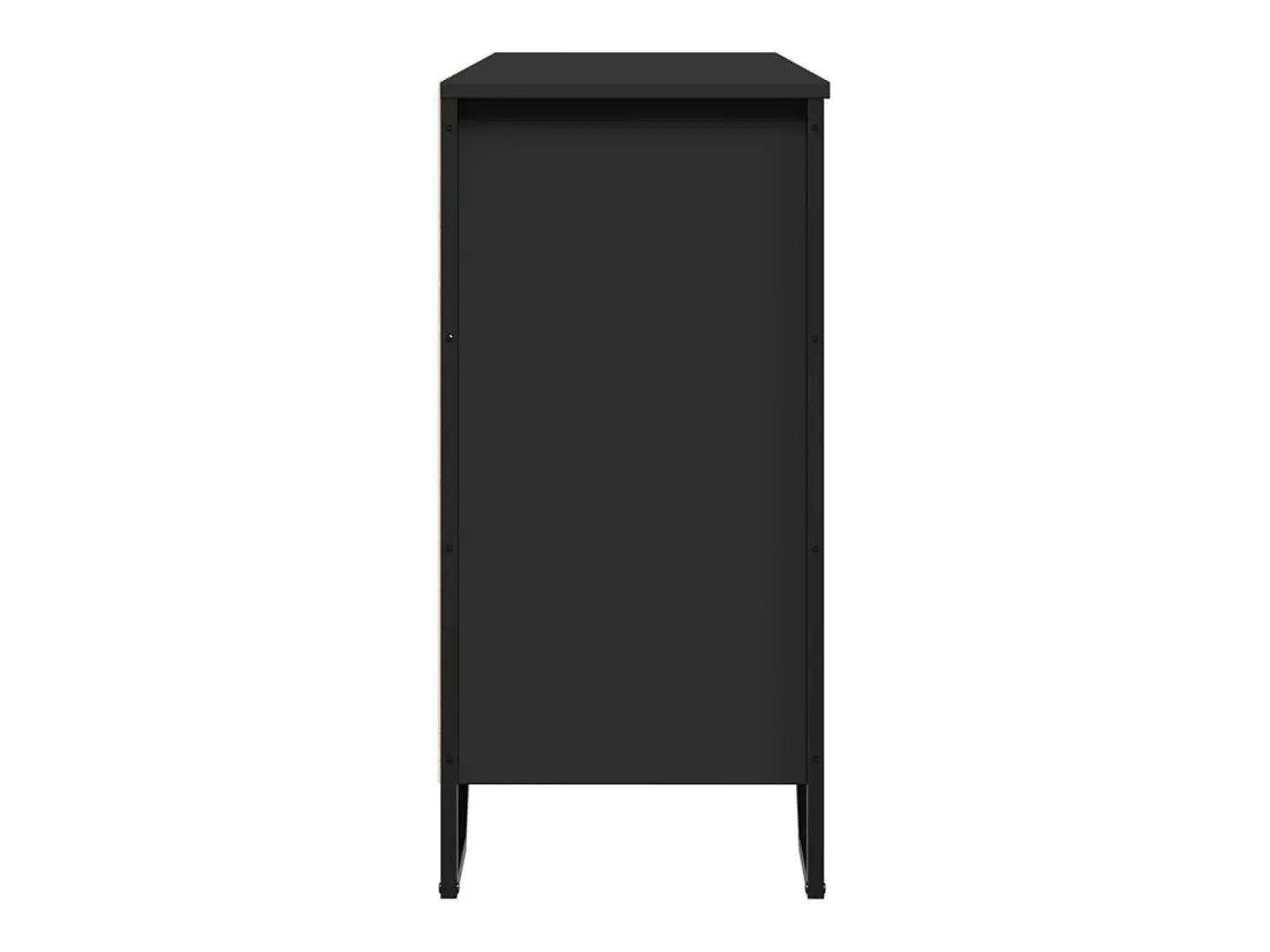Aparador negro 101x35,5x74,5 cm madera de ingeniería