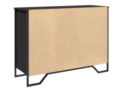 Aparador negro 101x35,5x74,5 cm madera de ingeniería