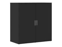 Aparador negro 79x38x80 cm madera contrachapada
