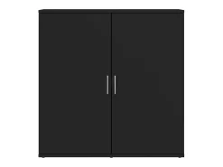 Aparador negro 79x38x80 cm madera contrachapada