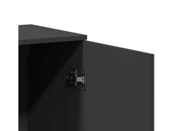 Aparador negro 79x38x80 cm madera contrachapada