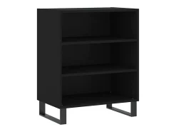 Aparador negro 57x35x70 cm madera de ingeniería