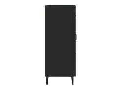 Aparador negro 69,5x34x90 cm Madera de ingeniería