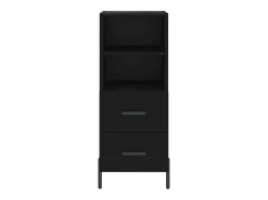 Aparador negro 34,5x34x90 cm Madera de ingeniería