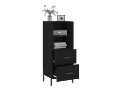 Aparador negro 34,5x34x90 cm Madera de ingeniería