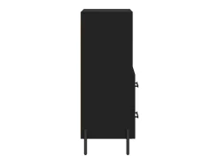 Aparador negro 34,5x34x90 cm Madera de ingeniería