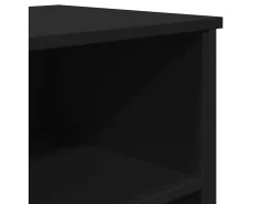 Aparador negro 91x35,5x74,5 cm madera de ingeniería