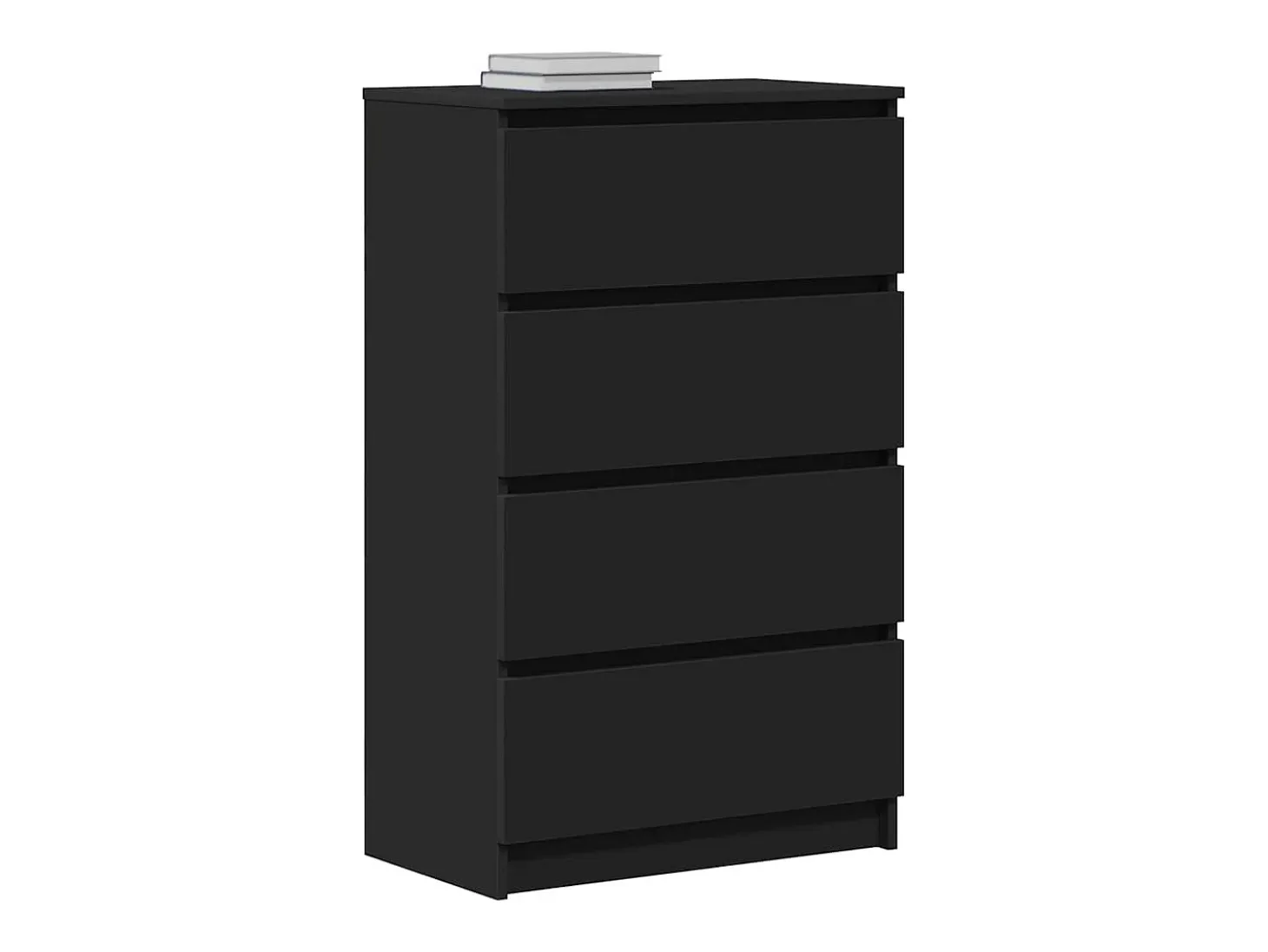 Aparador negro 60x35x98,5 cm Madera de ingeniería