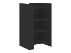 Aparador negro 45x35x75 cm madera de ingeniería