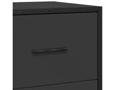 Aparador negro 68x35x76 cm madera contrachapada