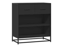Aparador negro 68x35x76 cm madera contrachapada