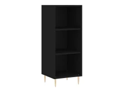 Aparador negro 34,5x32,5x90 cm madera de ingeniería