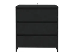 Aparador negro 70x41x75 cm Madera de ingeniería