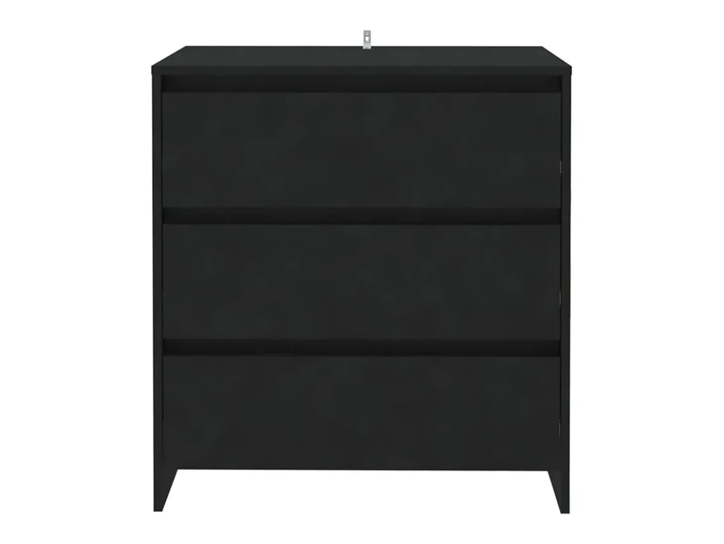 Aparador negro 70x41x75 cm Madera de ingeniería