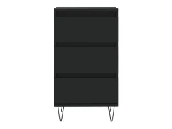 Aparador negro 40x35x70 cm madera de ingeniería