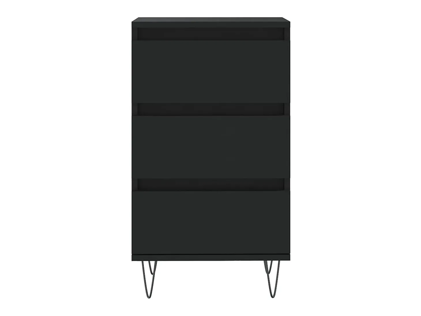 Aparador negro 40x35x70 cm madera de ingeniería