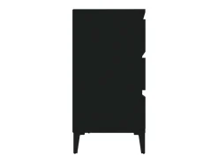 Aparador negro 60x35x70 cm Madera de ingeniería