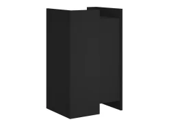 Aparador negro 45x35x75 cm madera de ingeniería