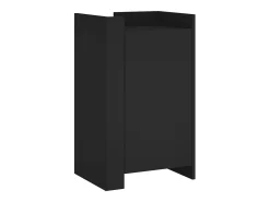 Aparador negro 45x35x75 cm madera de ingeniería