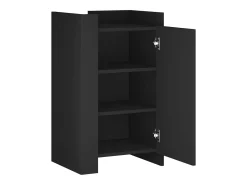 Aparador negro 45x35x75 cm madera de ingeniería