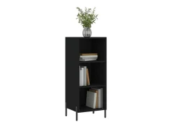 Aparador negro 34,5x32,5x90 cm madera de ingeniería